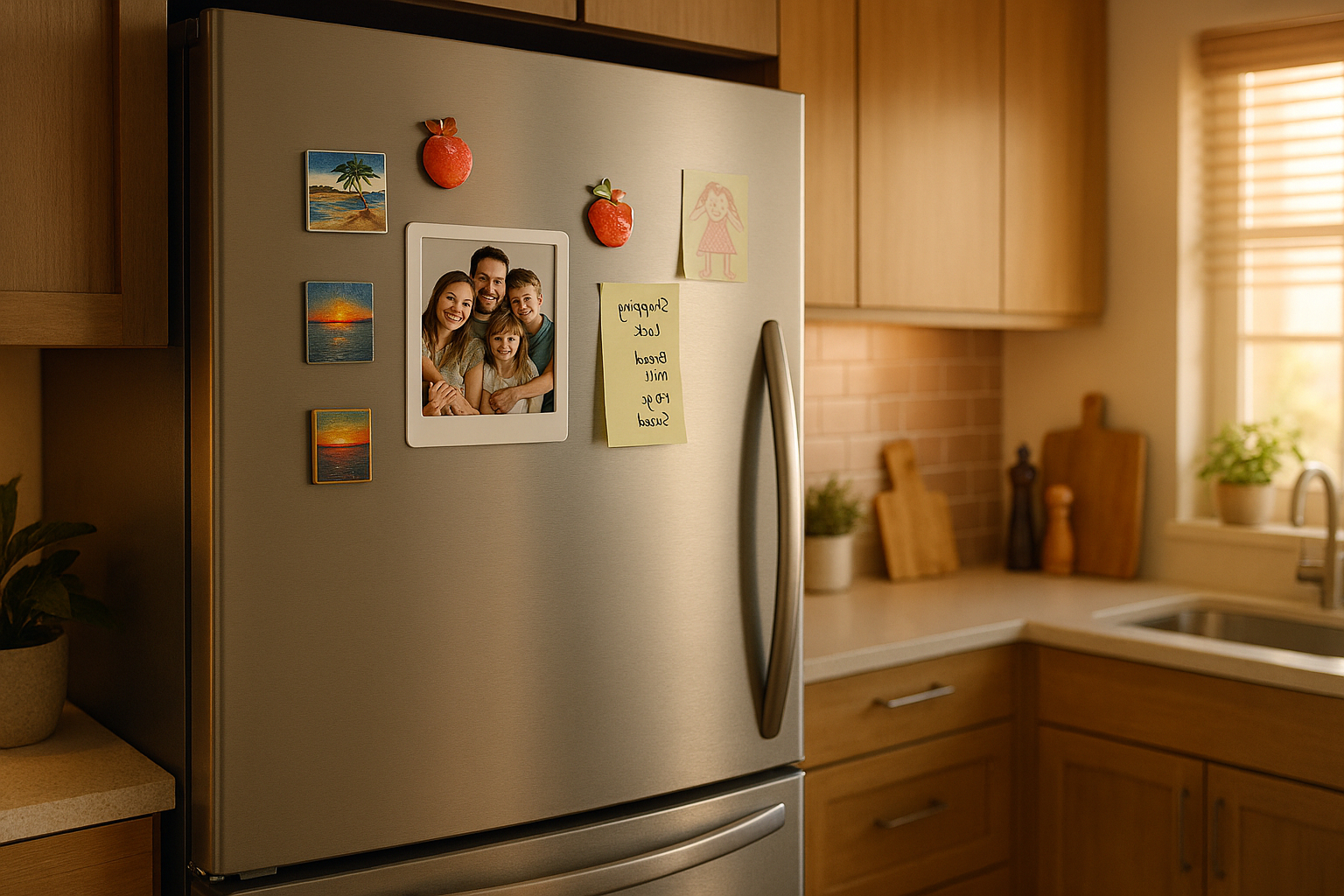 Custom fridge magnets background
